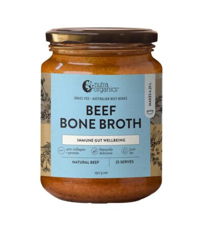 Nutra Organics Bone Broth Beef Concentrate Natural Beef 250g