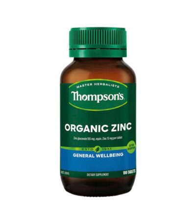 Thompsons Organic Zinc 180 Tablets