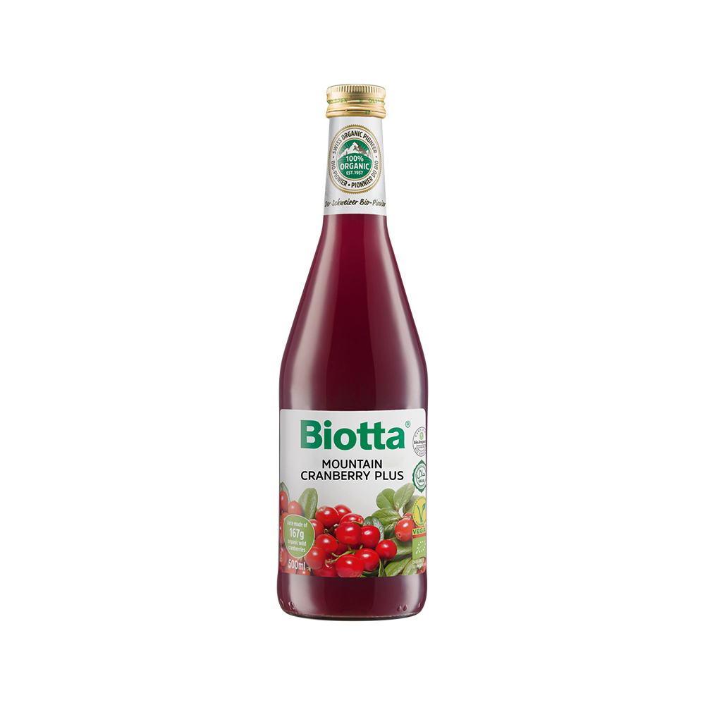 Biotta Organic Mountain Cranberry Plus Juice 500ml Biotta Organic Mountain Cranberry Plus Juice 500ml