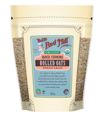 Bob's Red Mill Org Oats Rolled (Quick Cooking) 453g
