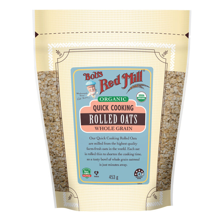 Bob's Red Mill Org Oats Rolled (Quick Cooking) 453g