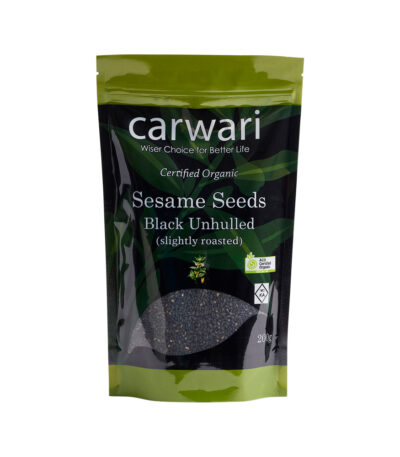 Carwari Organic Sesame Seeds Black Unhulled 200g