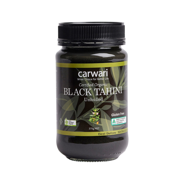 Carwari Organic Tahini Black Unhulled 375g