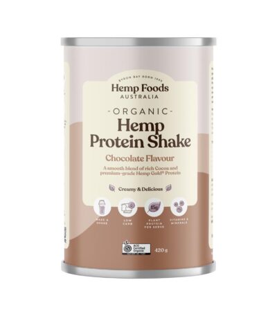 Hemp Foods Australia Organic Hemp Protein Shake Chocolate 420g