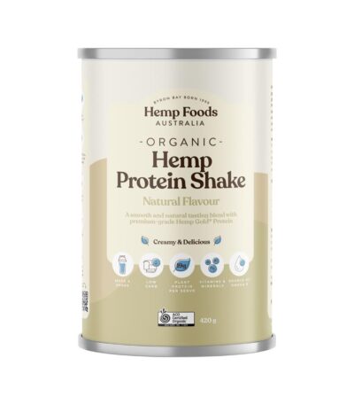 Hemp Foods Australia Organic Hemp Protein Shake Natural 420g