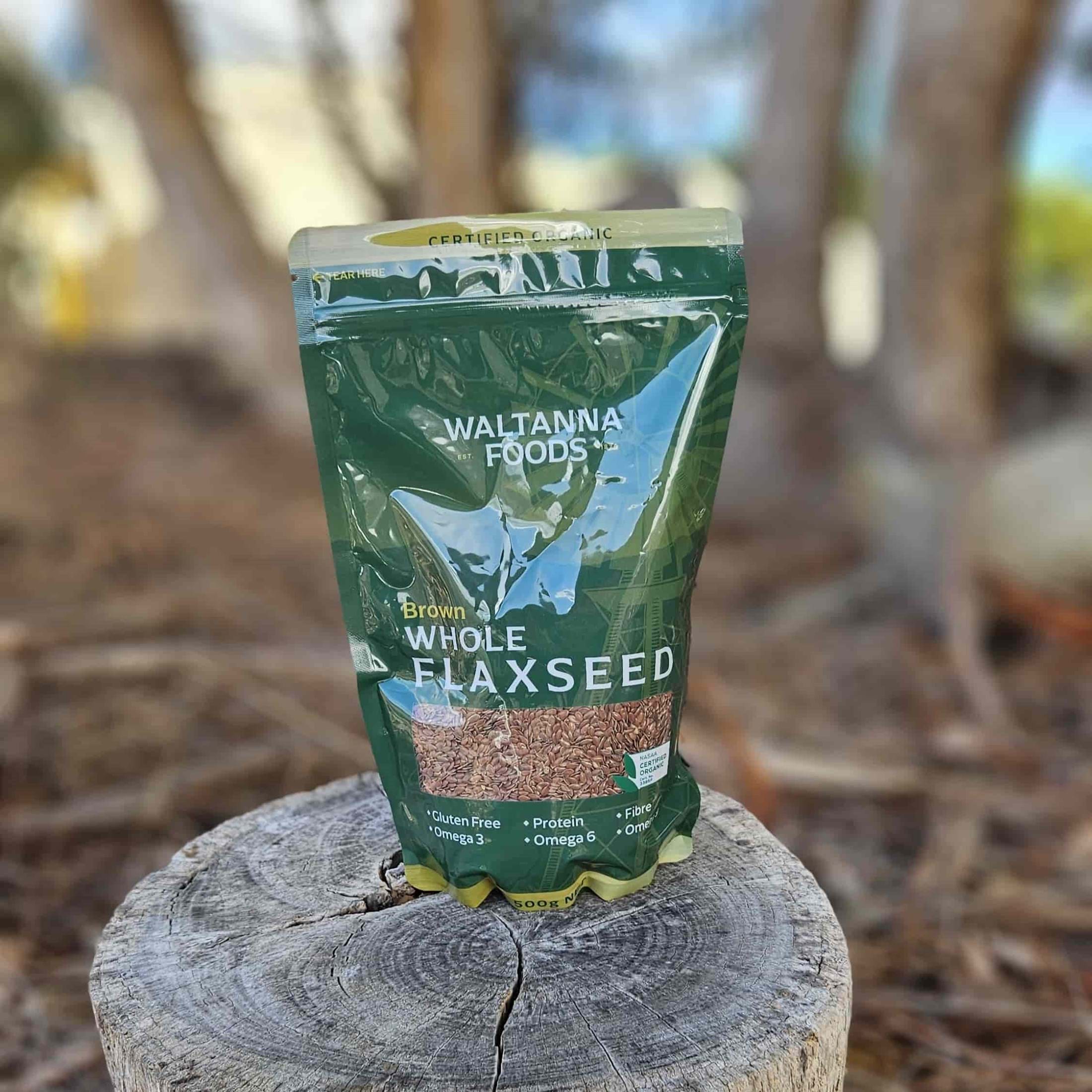 Waltanna Foods Whole Brown Organic Flaxseed 500g Waltanna Foods Whole Brown Organic Flaxseed 500g