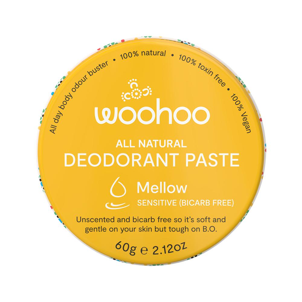 Woohoo Deodorant Paste Mellow Sensitive Tin 60g Woohoo Deodorant Paste Mellow Sensitive Tin 60g