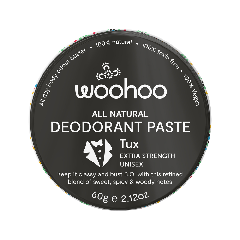 Woohoo Deodorant Paste Tux (Ext Strength) Tin 60g Woohoo Deodorant Paste Tux (Ext Strength) Tin 60g