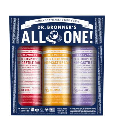 Dr. Bronner's Pure Castile Soap Liquid Carnival 237ml x 3 Pack