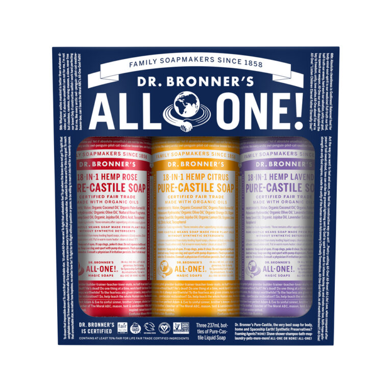 Dr. Bronner's Pure Castile Soap Liquid Carnival 237ml x 3 Pack
