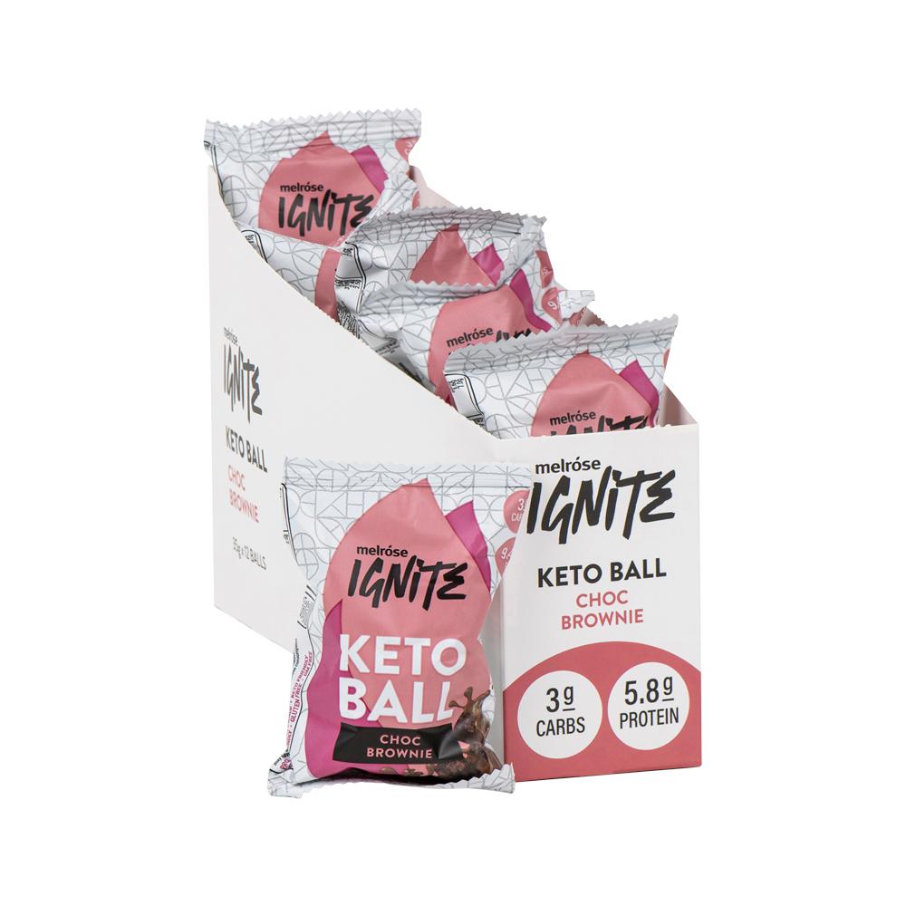 Melrose Ignite Keto Ball Choc Brownie 35g x 12 pack Melrose Ignite Keto Ball Choc Brownie 35g x 12 pack