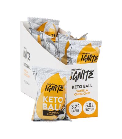 Melrose Ignite Keto Ball Vanilla Choc Chip 35g x 12 pack