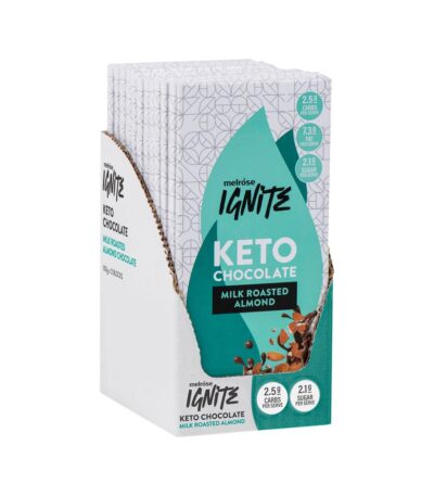 Melrose Ignite Keto Chocolate Milk Roasted Almond 100g x 12 pack