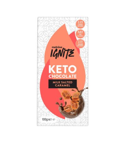 Melrose Ignite Keto Chocolate Milk Salted Caramel 100g x 12 pack 1