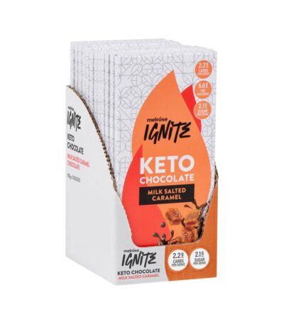 Melrose Ignite Keto Chocolate Milk Salted Caramel 100g x 12 pack