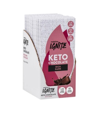 Melrose Ignite Keto Chocolate Rich Dark 100g x 12 packets