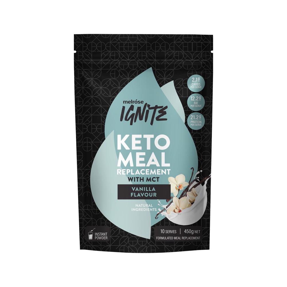 Melrose Ignite Keto Meal Replacement Vanilla Bean 450g Melrose Ignite Keto Meal Replacement Vanilla Bean 450g