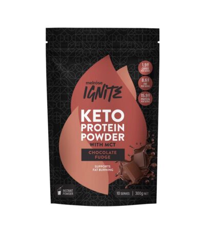Melrose Ignite Keto Protein Powder Chocolate Fudge 300g