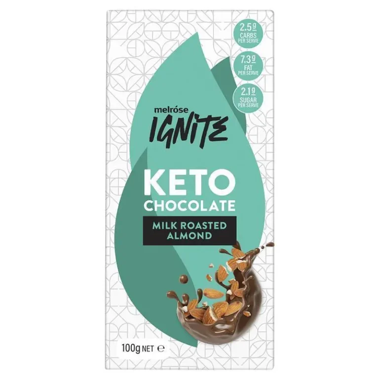 Melrose Ignite Keto Roasted Almond Milk Chocolate 100g