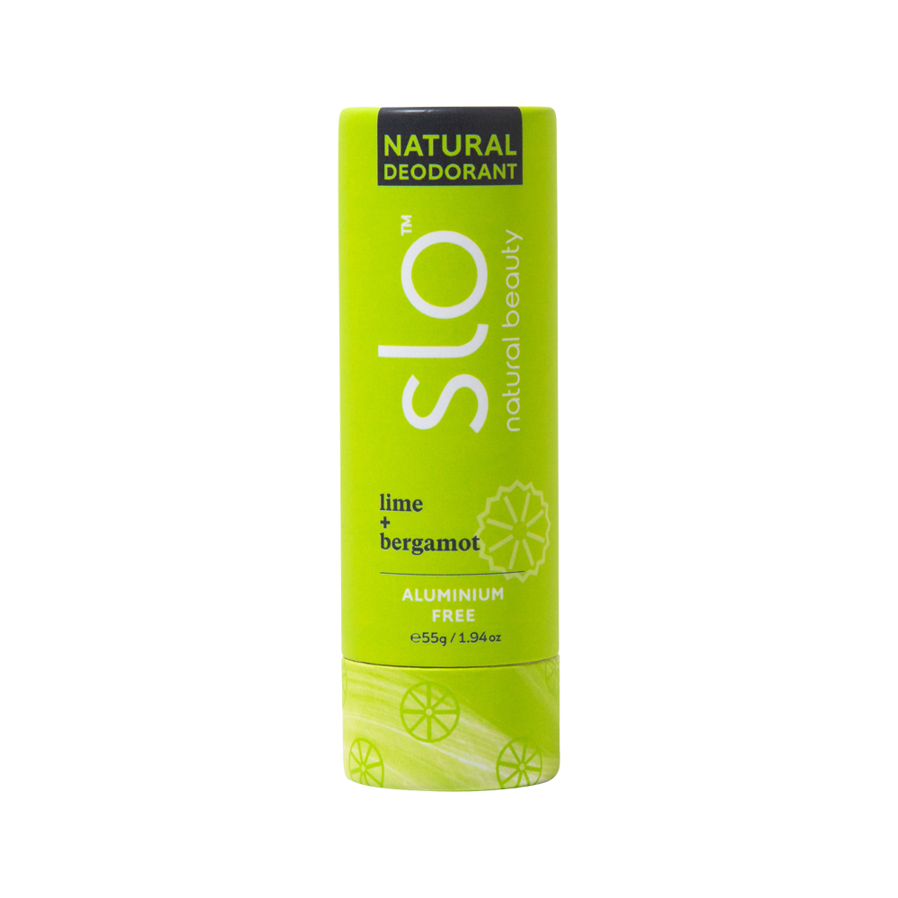 Slo Natural Beauty Deodorant Stick Lime and Bergamot 55g Slo Natural Beauty Deodorant Stick Lime and Bergamot 55g