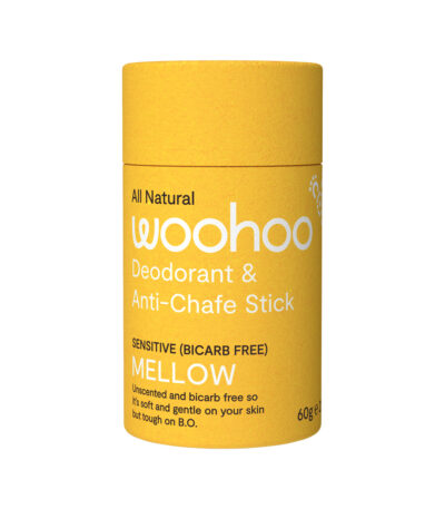 Woohoo Deodorant and Anti Chafe Stick Mellow (Sensitive) 60g