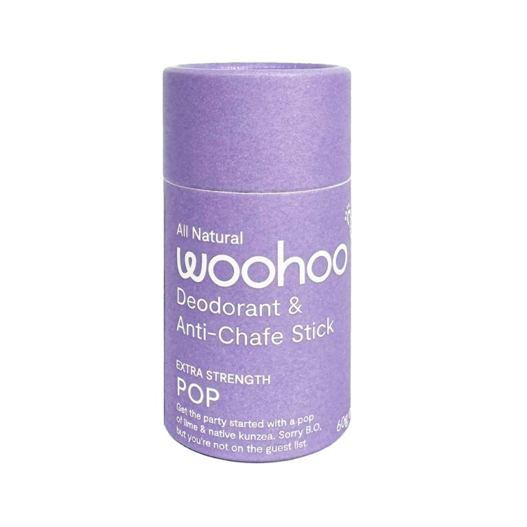 Woohoo Natural Deodorant and Anti Chafe Stick Pop (Extra Strength)