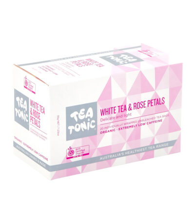 Tea Tonic Organic White Tea and Rose Petals Tea x 20 Tea Bags