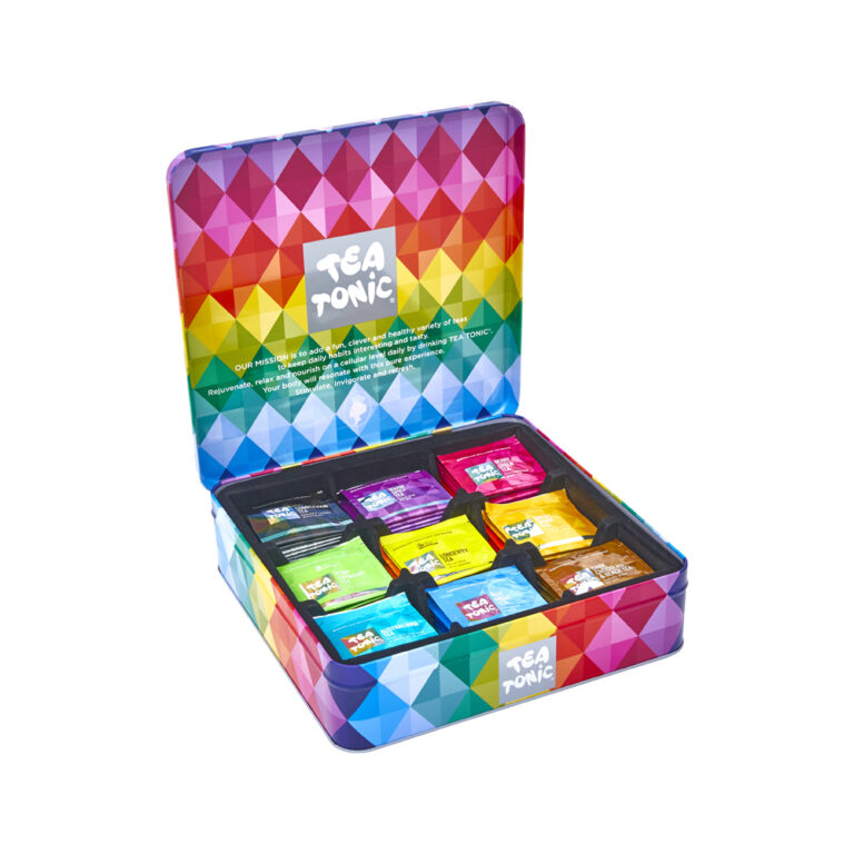 Tea Tonic Tin Tea Chest Deluxe x 63 Tea Bags