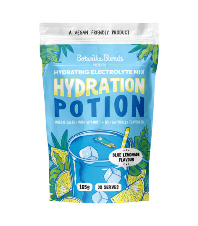 BOTANIKA BLENDS HYDRATION POTION Hydrating Electrolyte Mix BLUE LEMONADE 165G