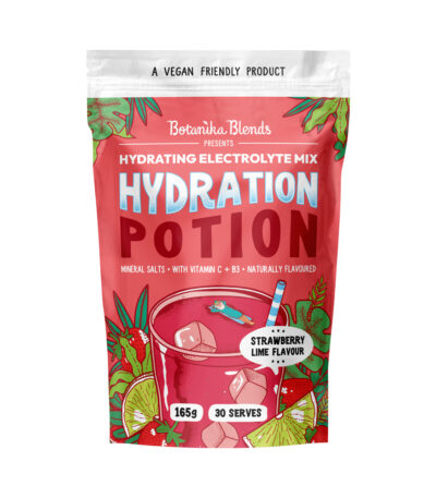BOTANIKA BLENDS HYDRATION POTION Hydrating Electrolyte Mix STRAWBERRY LIME 165G