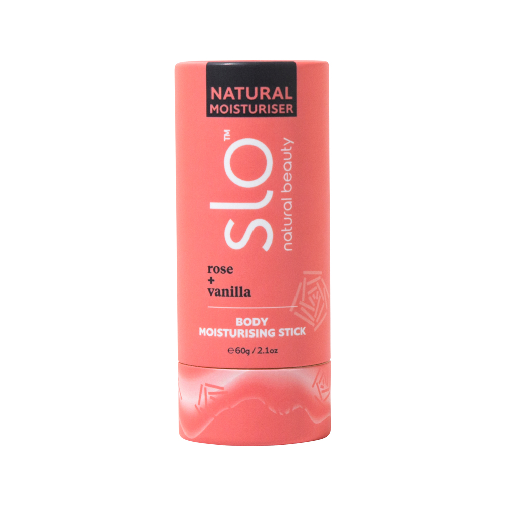 Slo Natural Beauty Body Moisturising Stick Rose and Vanilla 60g