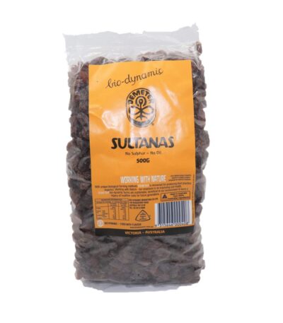 Biodynamic - Organic Sultanas 500g
