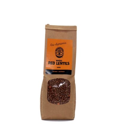 Biodynamic - Organic Whole Red Lentils 500g