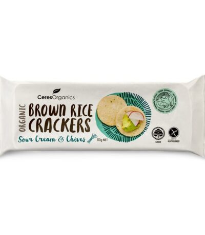 Ceres Organics - Crackers - Brown Rice Sour-Cream and Chives