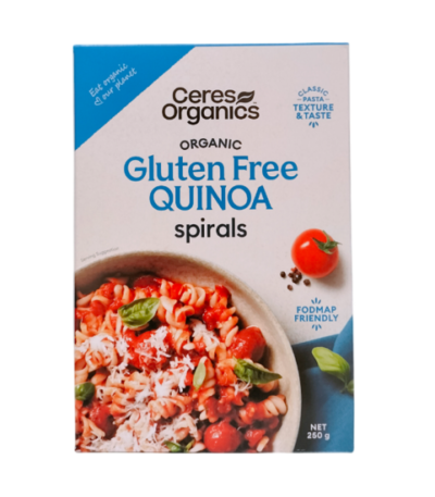 Ceres Organics - Organic Pasta Spirals Quinoa (Gluten Free) 250g