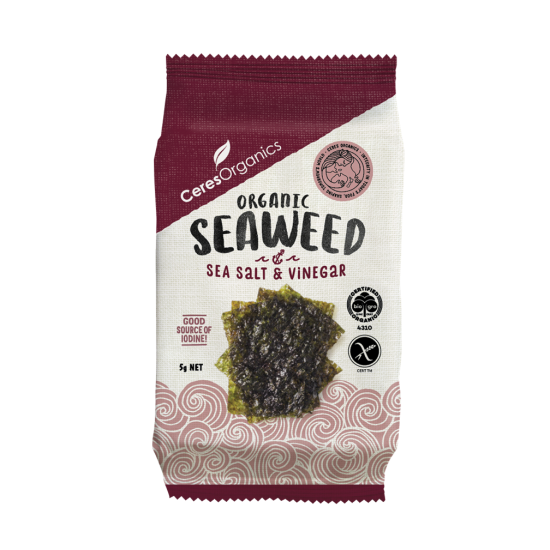 Ceres Organics - Organic Seaweed Snack - Salt & Vinegar
