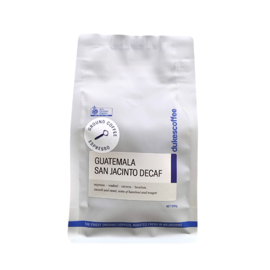Dukes Coffee - Organic Coffee - Guatemala San Jacinto DECAF Ground