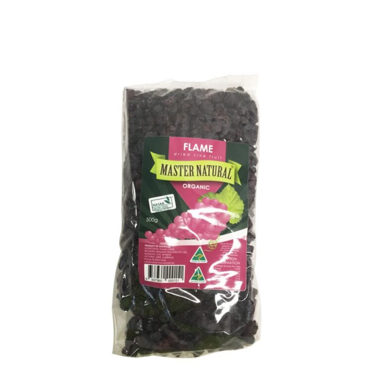 Master Natural - Organic Flame Dried Vine Fruit 500g