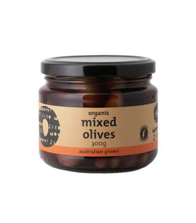 Mount Zero - Organic Mixed Olives - Unpitted 300g