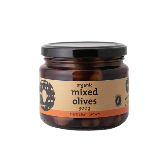 Mount Zero - Organic Mixed Olives - Unpitted 300g