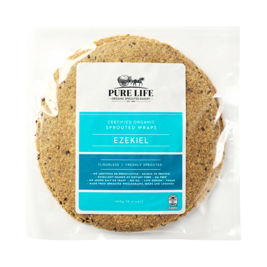 Pure Life - Organic Sprouted Ezekiel Wraps 420g