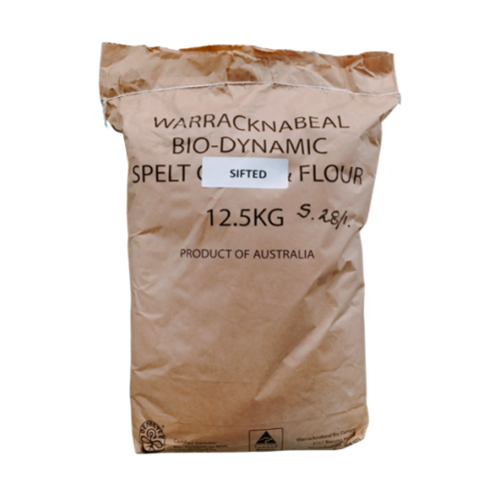 Warracknabeal Bio-Dynamic - Organic Flour Spelt Sifted White 12.5kg