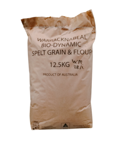 Warracknabeal Bio-Dynamic - Organic Flour Spelt Wholemeal 12.5kg