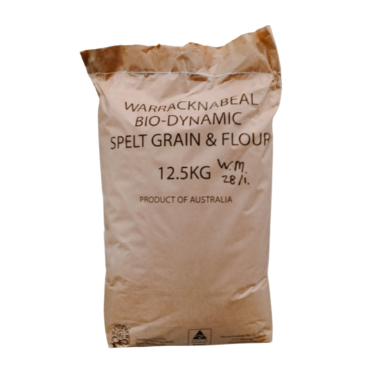 Warracknabeal Bio-Dynamic - Organic Flour Spelt Wholemeal 12.5kg