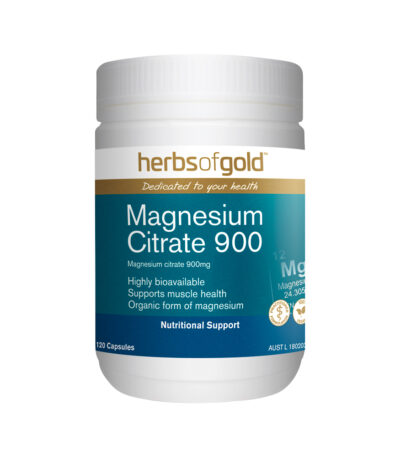 Herbs of Gold - Magnesium Citrate 900 120 caps