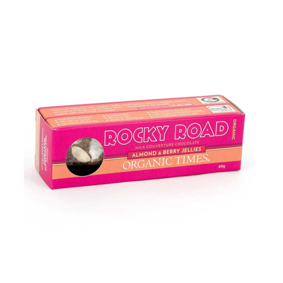 Organic Times - Milk Chocolate Rocky Road 60g