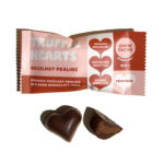 Chow Cacao - Hazelnut Praline Truffle Heart Twin Pack Choc 26g