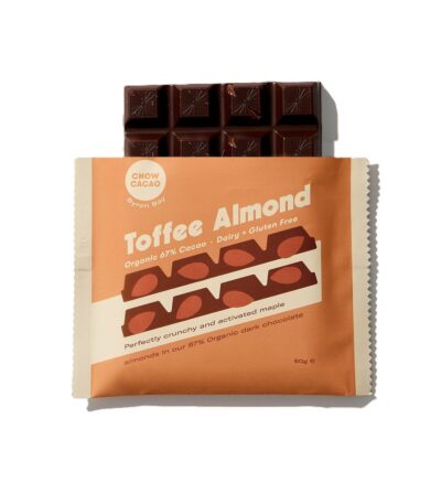 Chow Cacao Chocolate Bar - Toffee Almond 60g