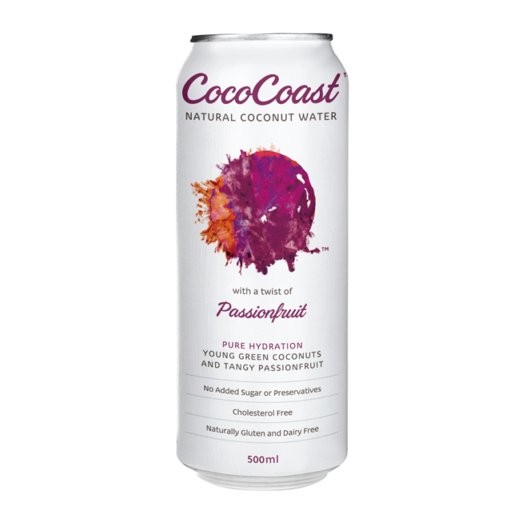 CocoCoast - Coconut Water - Passionfruit 500ml