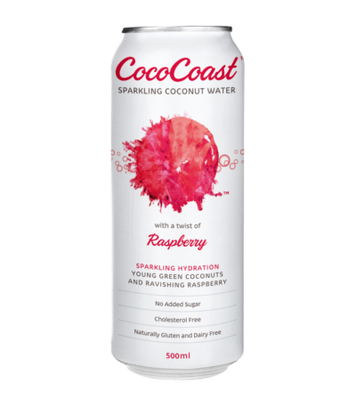 CocoCoast - Sparkling Coconut Water with Raspberry 500ml